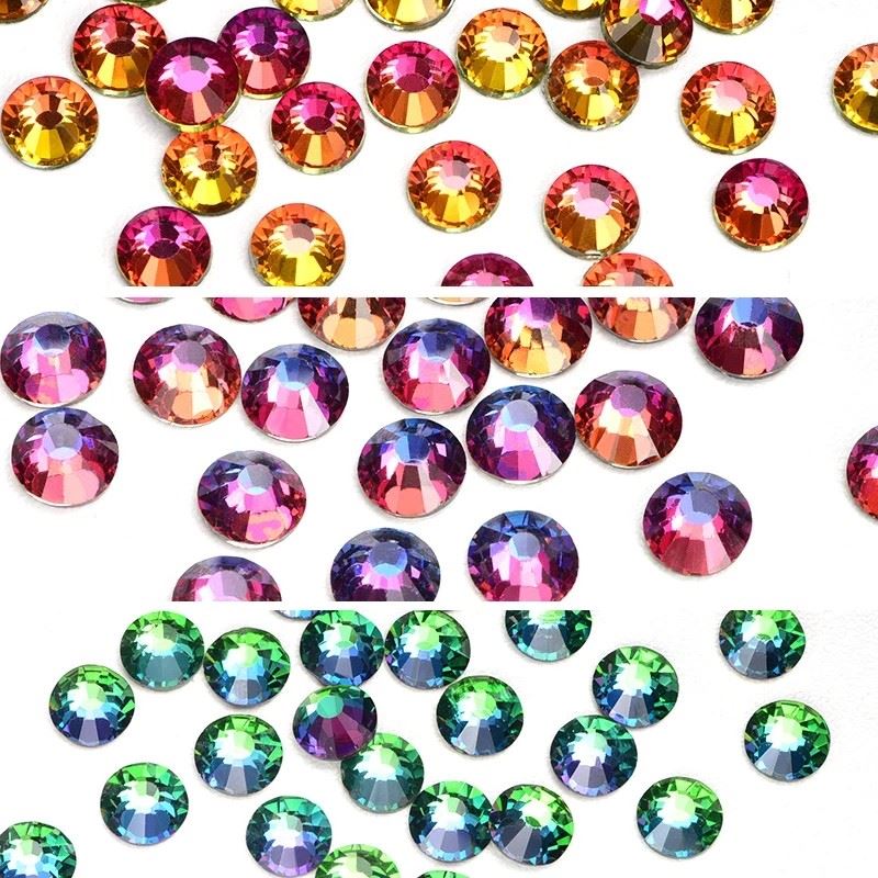 rhinestones hot fix bulk green