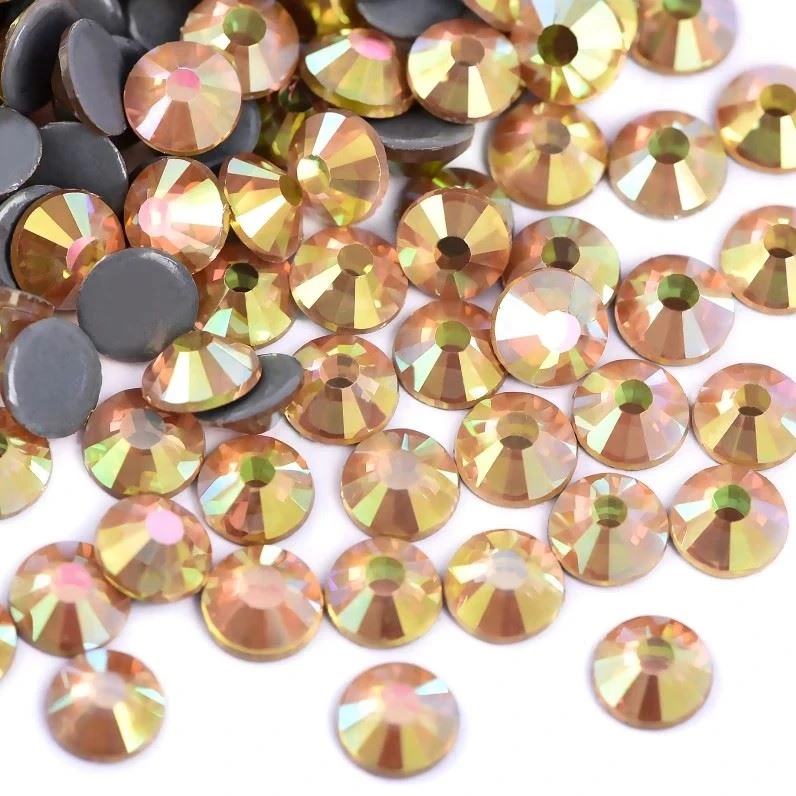 rhinestones hot fix bulk gold